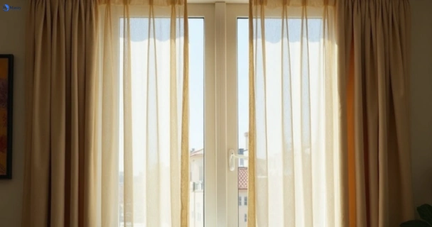 Dull dusty drapes in myrniong-vic before professional cleaning